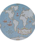Plum Stitchery 15W-B Atlas Pillow in Light Blue