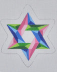 Pepperberry JUD05 Tri Colored Star of David