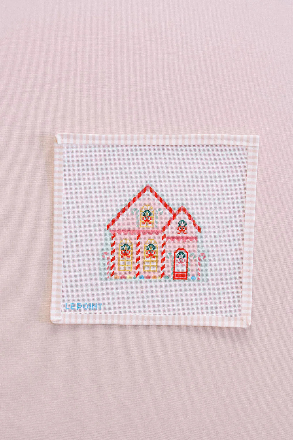LePoint Studio Christmas Village Peppermint House 18 mesh