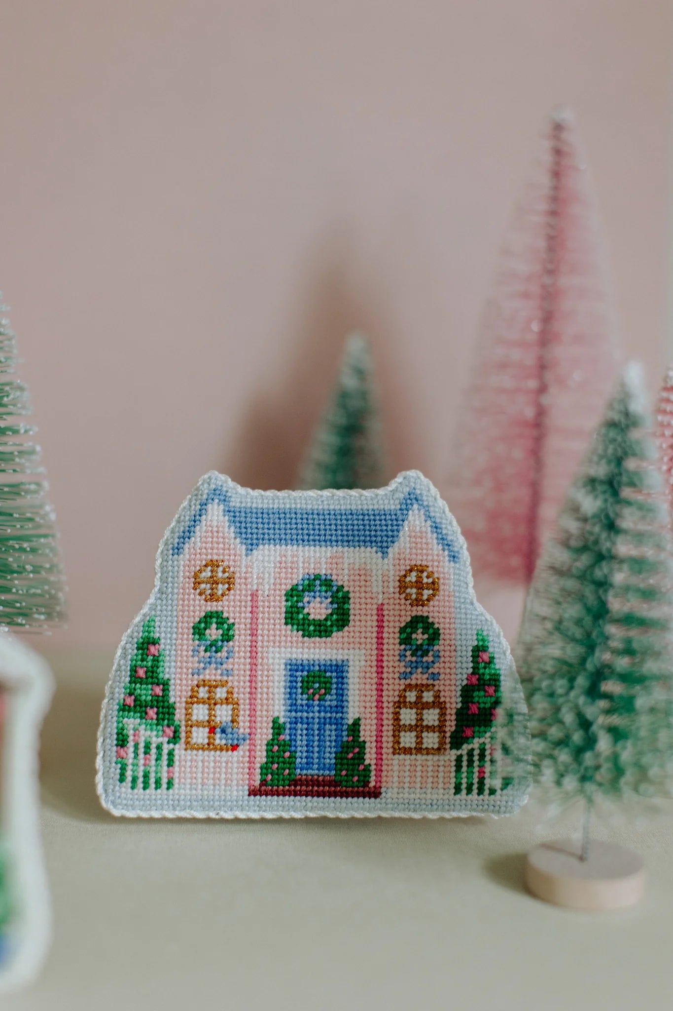LePoint Studio Christmas Village Pink House