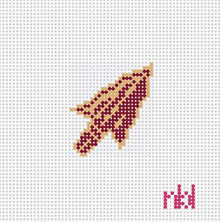 Needlepoint by Laura Florida State Mini Square 2.2 white