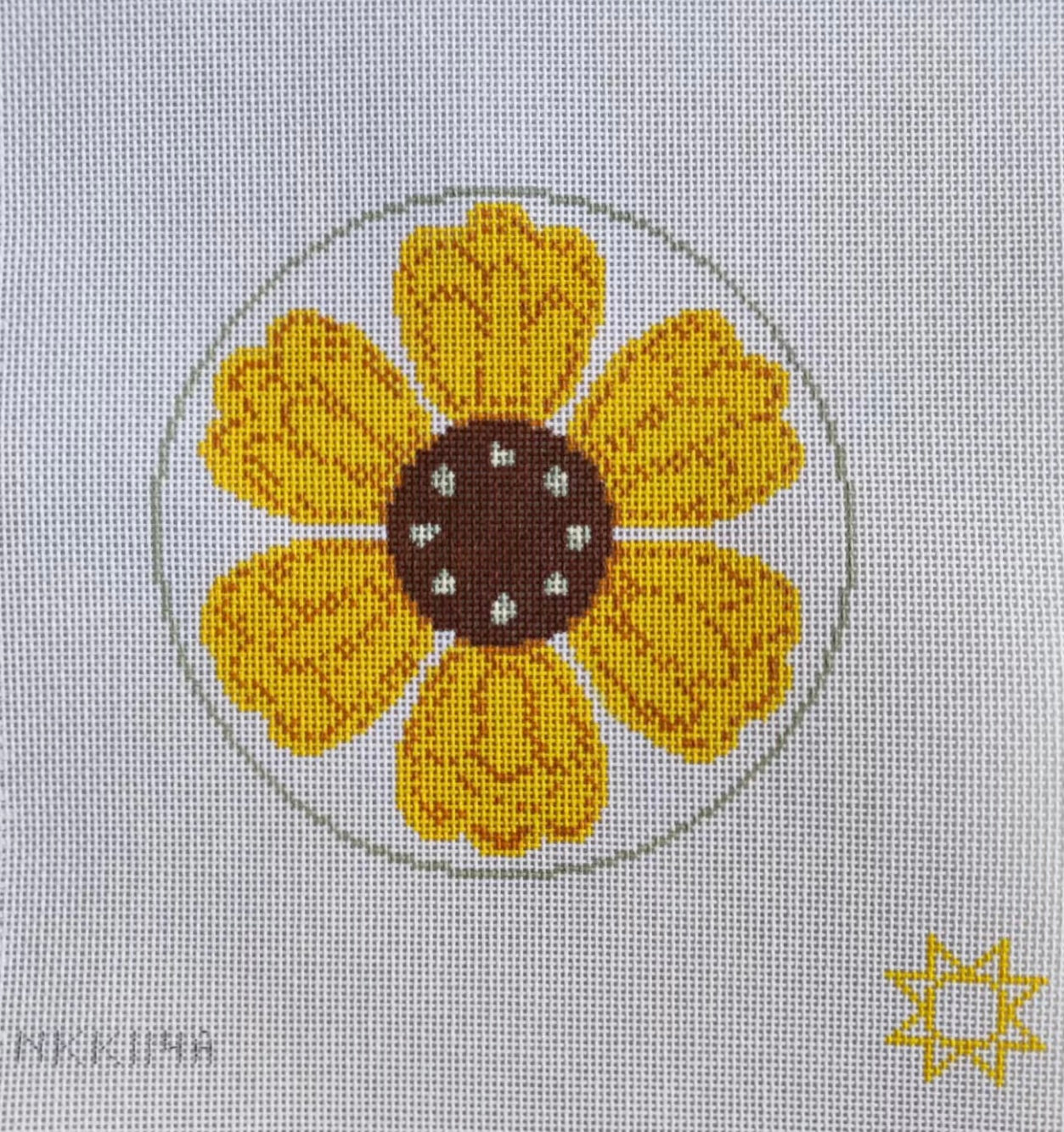 Nanci K Kreation NKK114A Whimsical Flower Yellow – Stitch by Stitch