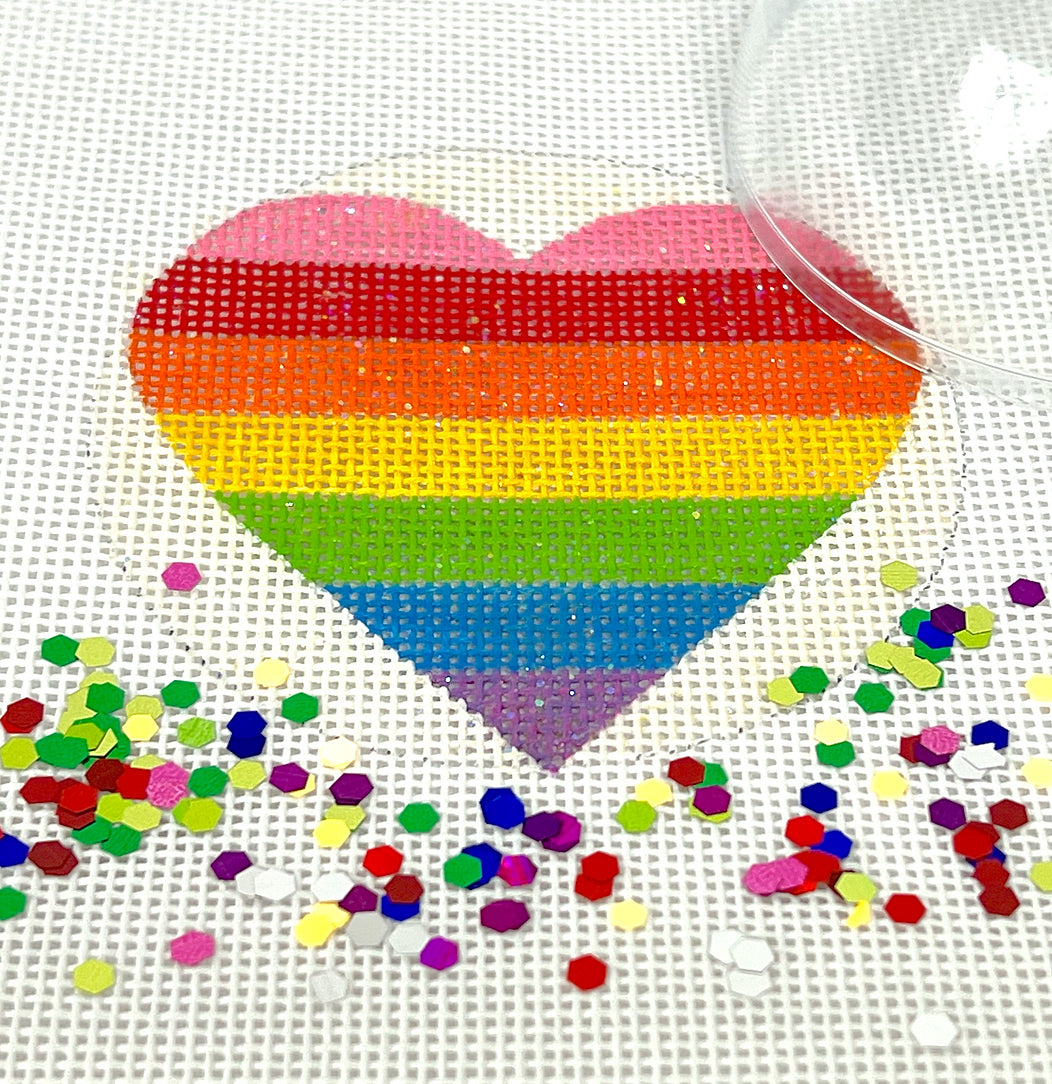 Kate Dickerson OMD-39 Rainbow Heart SnowGlobe Kit
