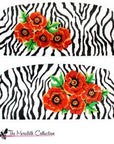 Meredith Collection PB-471 Zebra with Orange Poppies Adelaide Bag