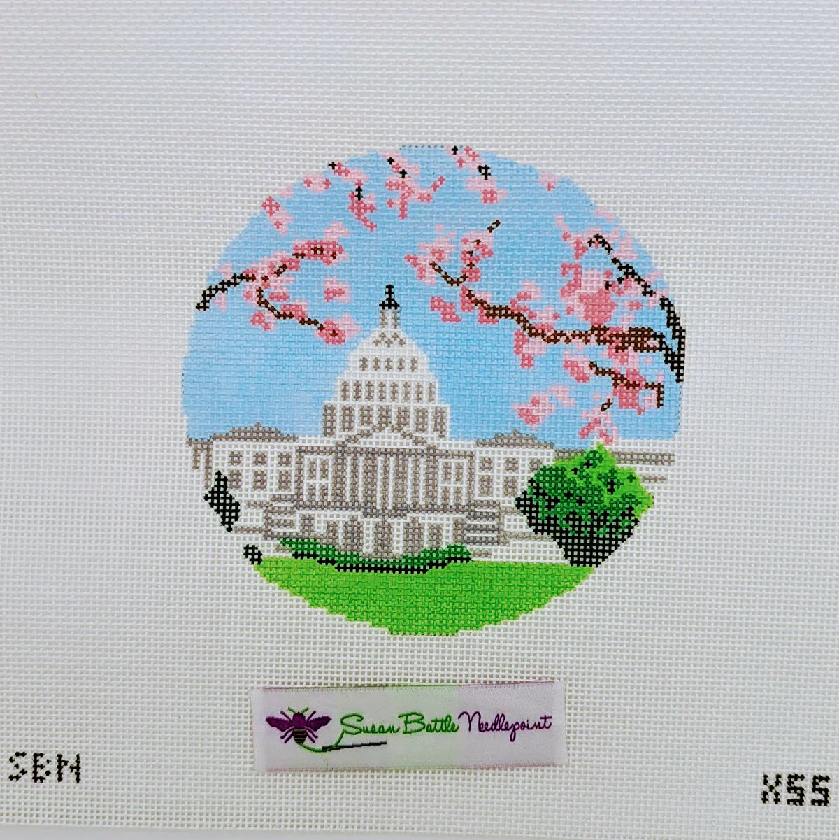 Susan Battle X55 Capitol with Cherry Blossoms