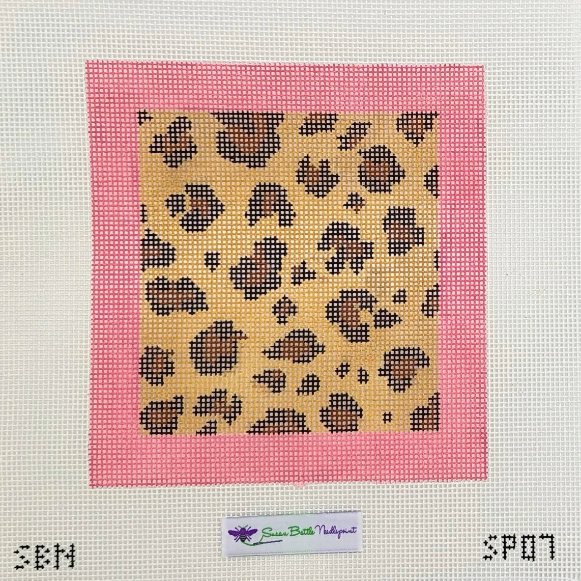 Susan Battle SP07 Leopard with Pink Border