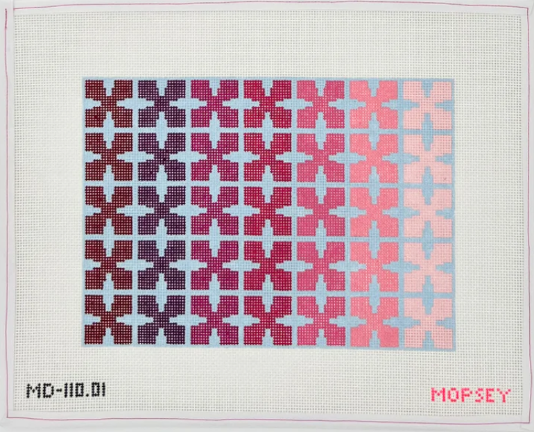 Mopsey Designs MD-110.01 Geo Floral - Pink &amp; Blue