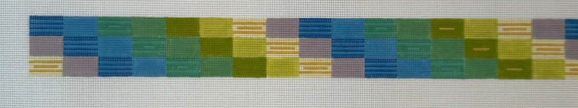 Patricia Sone 109-F pastel madras belt/strap