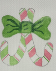 Patricia Sone 108-L Pink Candy Canes - includes Stitch Guide