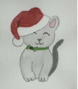 Patricia Sone 108-M Christmas Kitty - includes Stitch Guide
