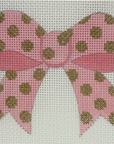 Patricia Sone 108-R pink polkadot bow - includes Stitch Guide