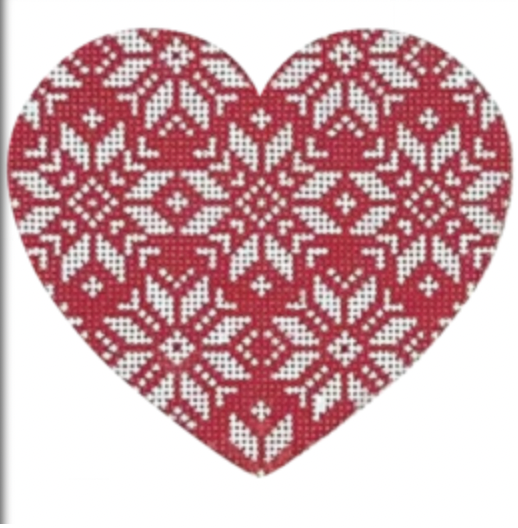 Pepperberry NOR18 Nordic Snowflake Heart