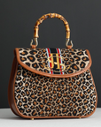 Jeni Sandberg JS-223A-1 and 2 leopard purse and base flap