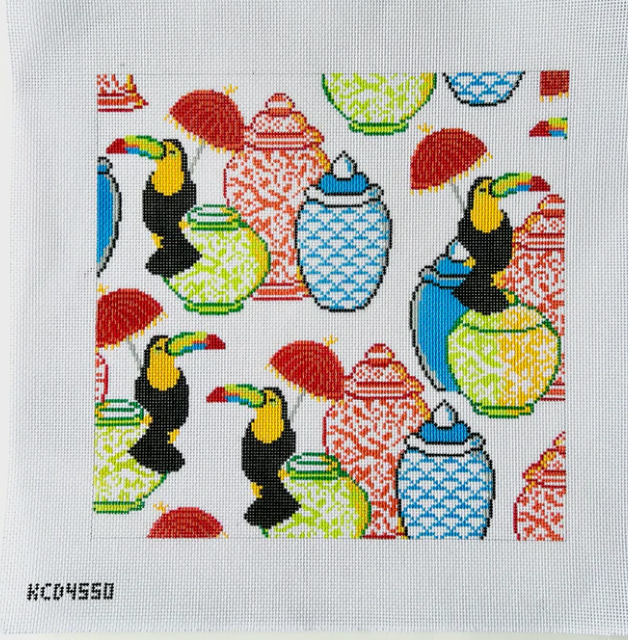 KCN Designers KCD4550 Toucans and Tablescapes Square