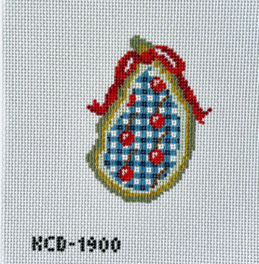 KCN Designers KCD1900 Gingham Cherries Gilded Oyster