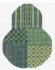 Kelly Clark KCN-1428 Christmas Green Sampler Pear