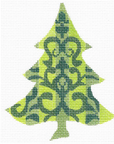 Kelly Clark KCNT004-18 Chartreuse Damask Tree