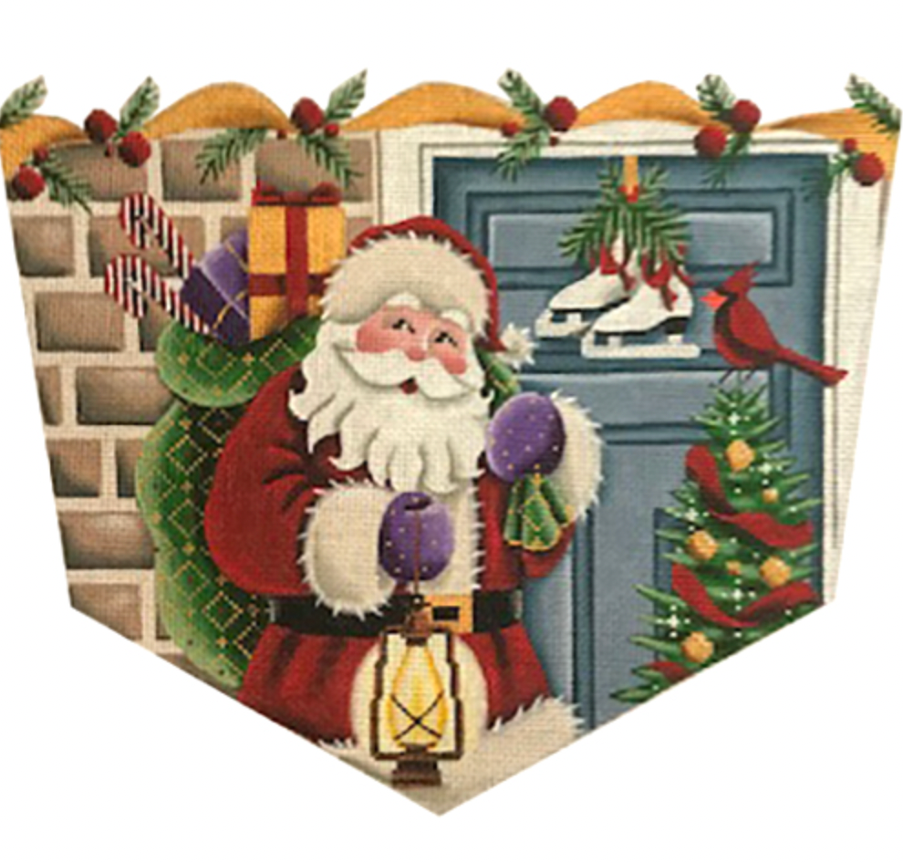 Rebecca Wood 1465 Santa at the Door