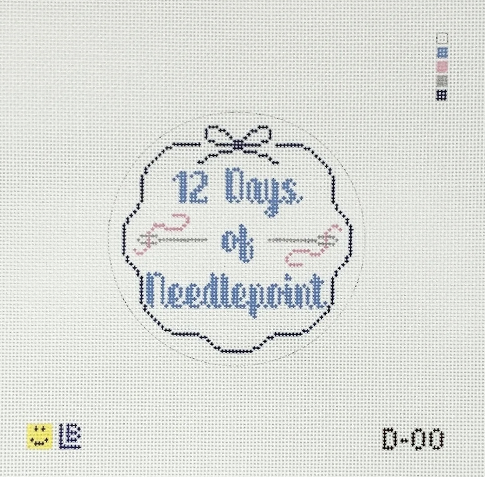 Lauren Bloch D-00 12 Days of Needlepoint – Stitch by Stitch