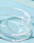 Atlantic Blue Acrylic Oval Tray