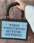 Threaded and Tipsy Leather Purse (takes a 8x5” Insert)