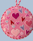 Nash and Daughters ND-34 Crazy Hearts Round includes Stitch Guide