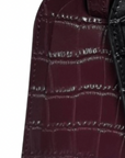 Rachel Barri Burgundy Croc Bag Tag