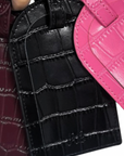 Rachel Barri Black Croc Bag Tag