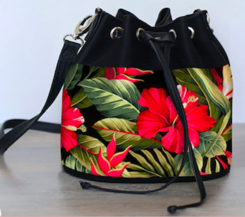Bucket Bag - Tropical Flowers