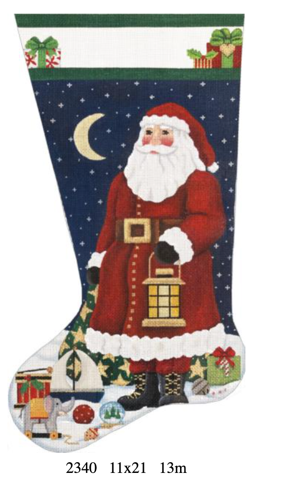 Christmas Stitch Santa Stocking