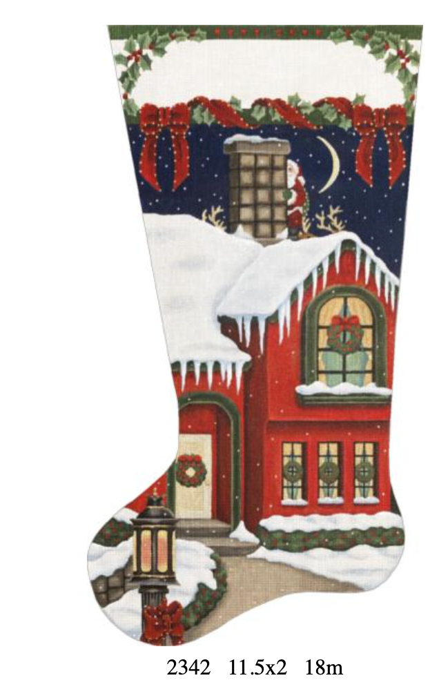 Melissa Shirley 2342 Red House Stocking