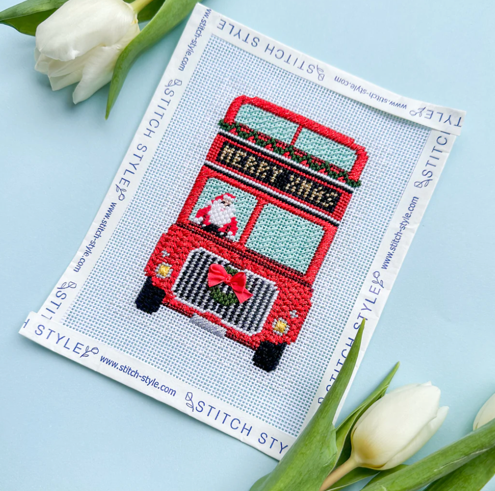 Stitch Style Needlepoint SS190 Double Decker Bus British Collection with Stitch Guide