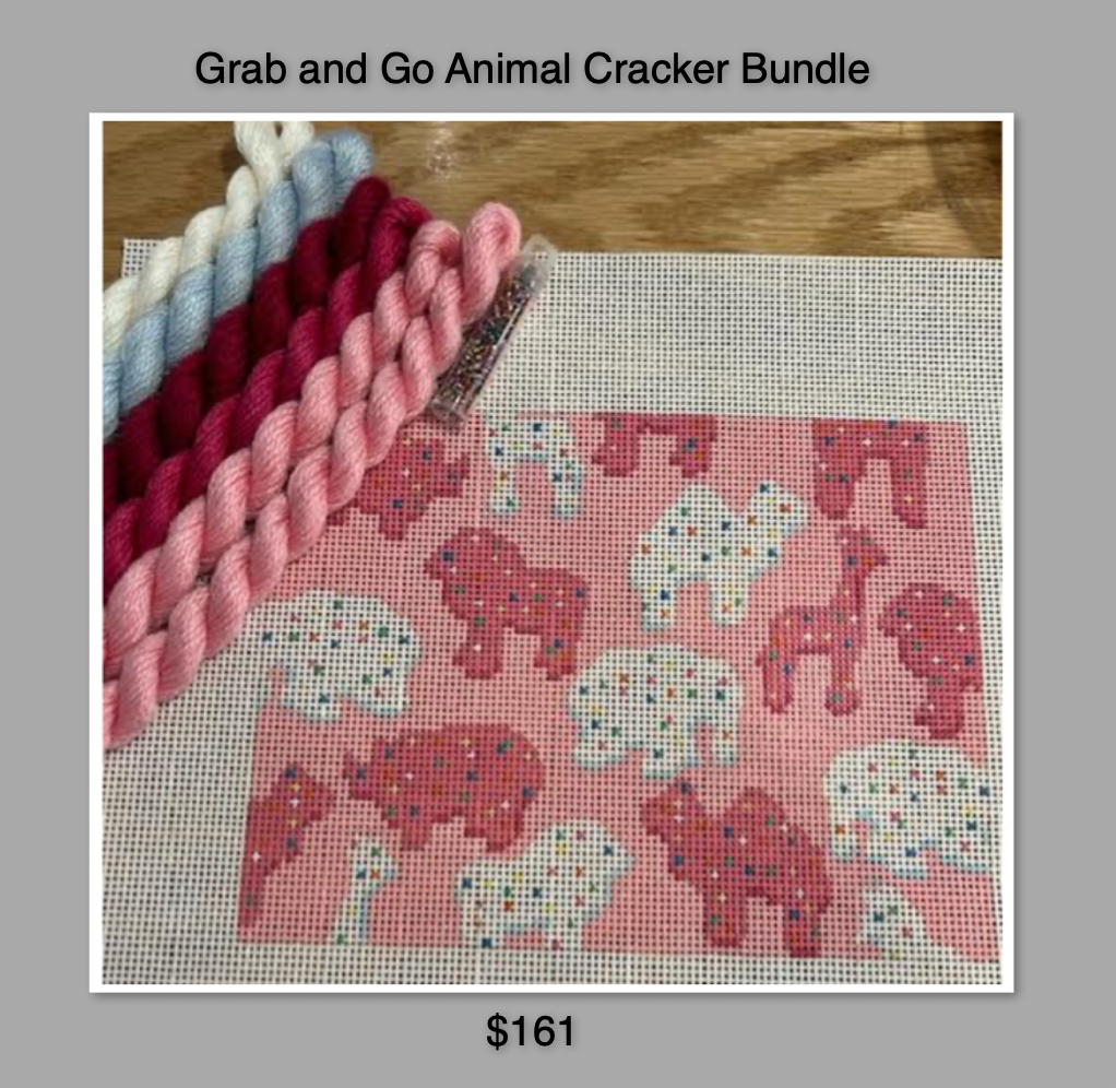Grab and Go Gingham Stitchery Animal Crackers Bundle