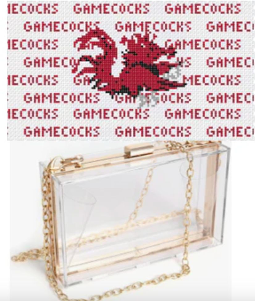 Needlepoint by Laura South Carolina Purse Insert