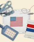 American Flag Luggage Tag