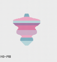 Nash and Daughters ND-198 Mid-century Mod Ornament-stripes