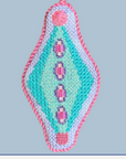 Nash and Daughters ND-196 Mid-century Mod Ornament-DIAMOND BLUE