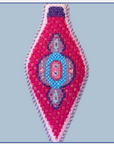 Nash and Daughters ND-195 Mid-century Mod Ornament-pink and purple