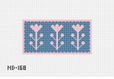 Nash and Daughters ND-168 Navy and Pink Flower B clutch insert