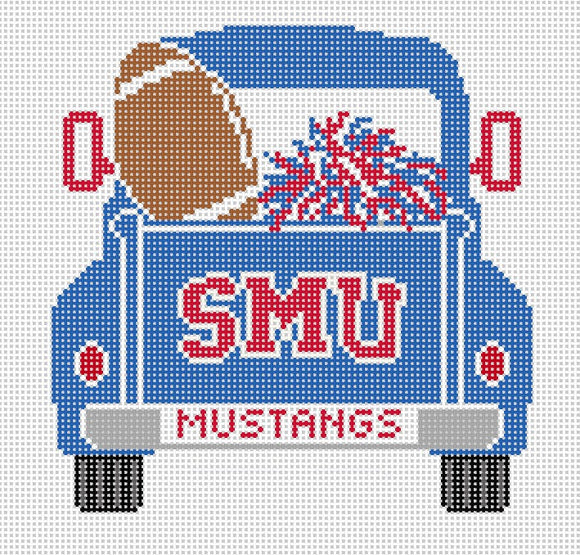 Needlepoint by Laura SMU Vintage Truck