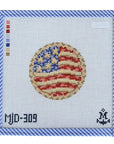 Morgan Julia Designs MJD-309 Fourth of July Pie with Blueberry Beads