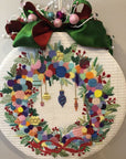 A Stitch In Time ASIT 197 Pastel Christmas Wreath