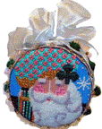 Shelly Tribbey Designs BG03sp March Santa Head 18 mesh
