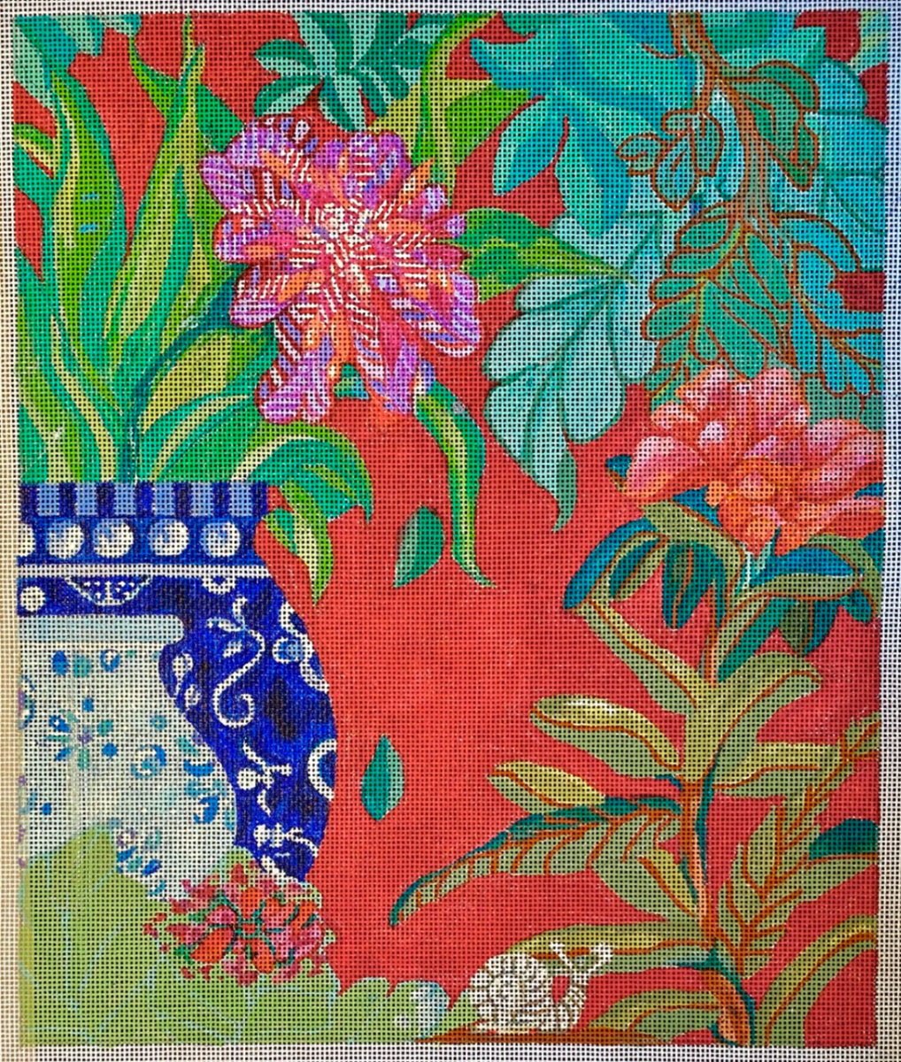 Paddy Dugan Needlepoint Urns of Bali – Stitch by Stitch