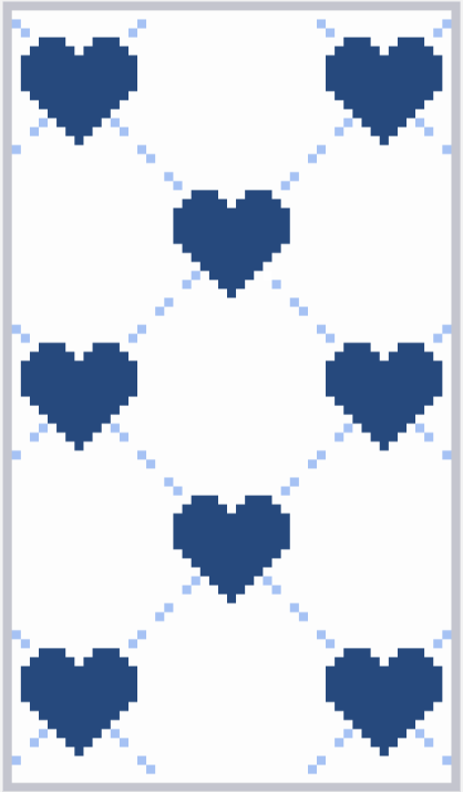 Nightowls Needlepoint Love Lattice Glasses Case