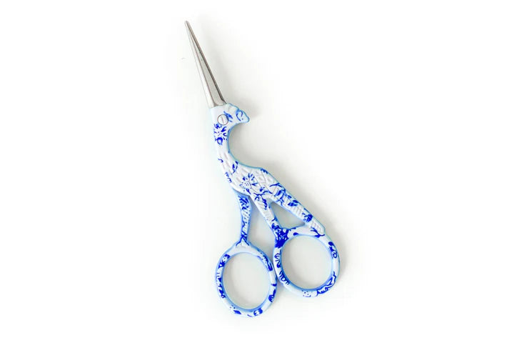 Penny Linn Blue Crane Embroidery Scissors (Large)