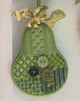 Kelly Clark KCN-1428 Christmas Green Sampler Pear