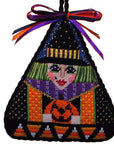Shelly Tribbey Designs H17 Triangle Witch with Pumpkin