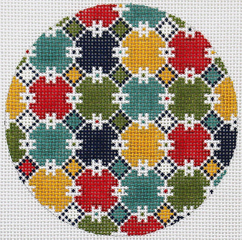 PLD SH1817 Primary Colors Ornament: Circles