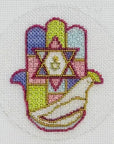Sew Much Fun Tiny Dove Hamsa Charm includes Stitch Guide